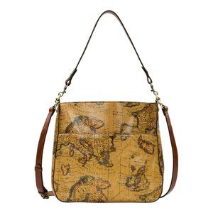 Patricia Nash Harper Europe Map Crossbody Tote Bag
